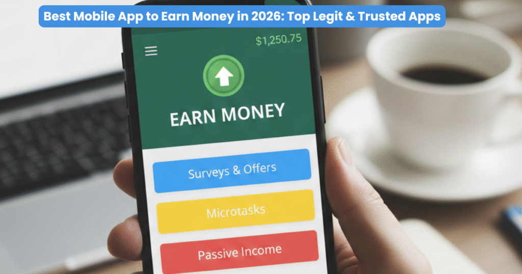 Best Mobile App to Earn Money in 2026: Top Legit & Trusted Apps